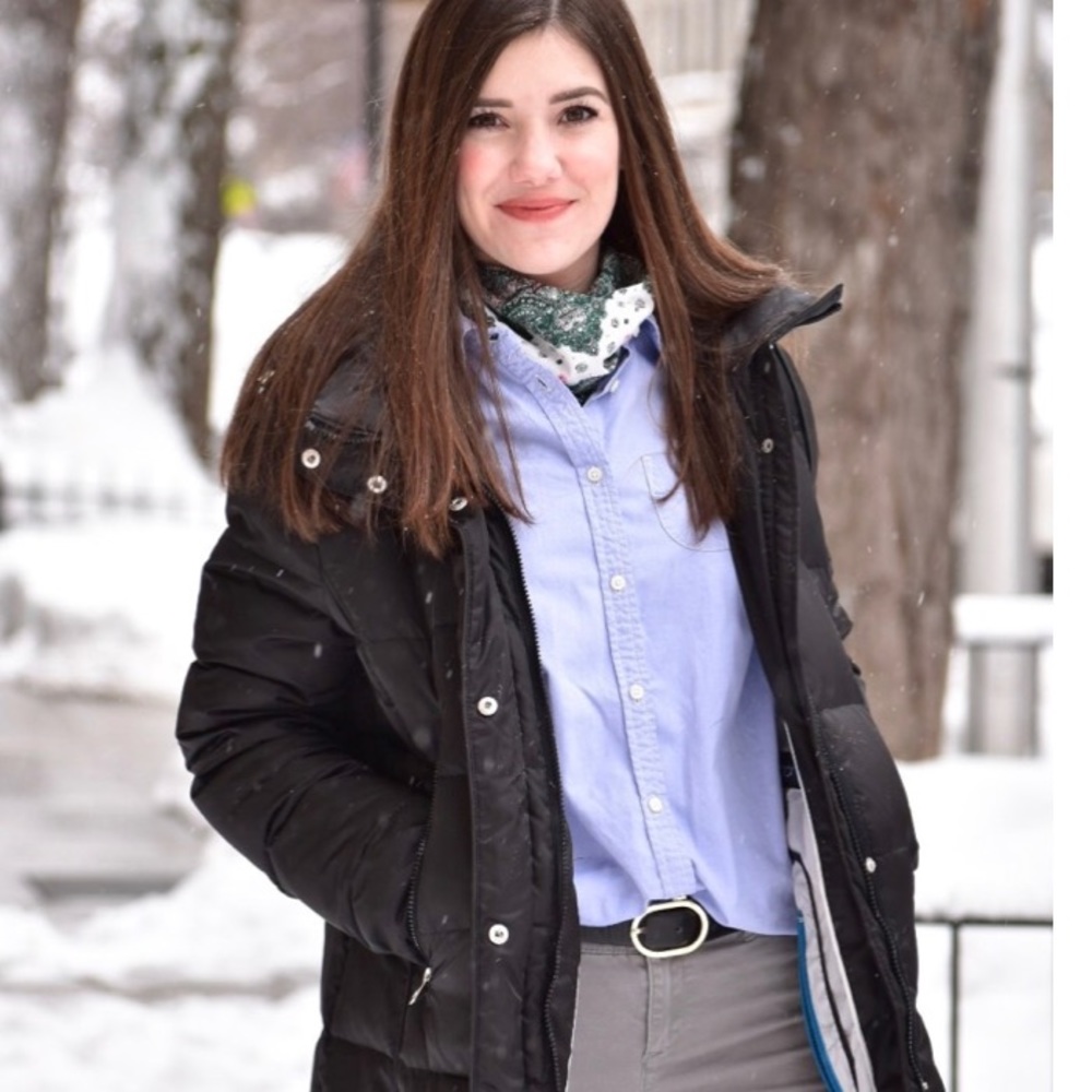 Black Puffer Winter Coat